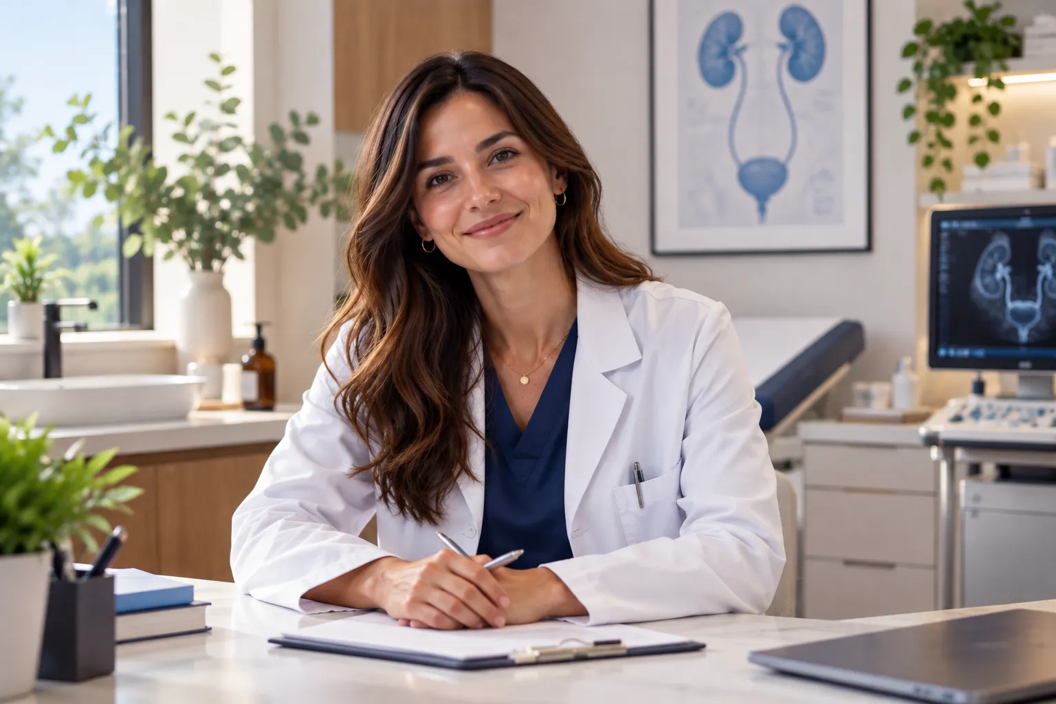 Dra. Laura Méndez sonriendo en su consultorio